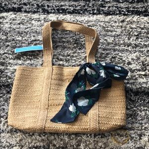 New Draper James straw bag